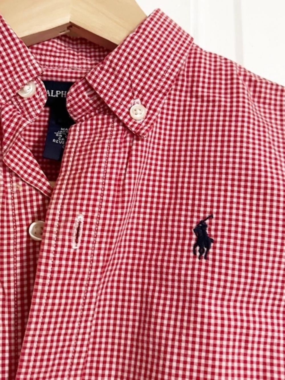 Polo by Ralph Lauren Pink Gingham Button-Down Shirt for Toddlers Sz 4T